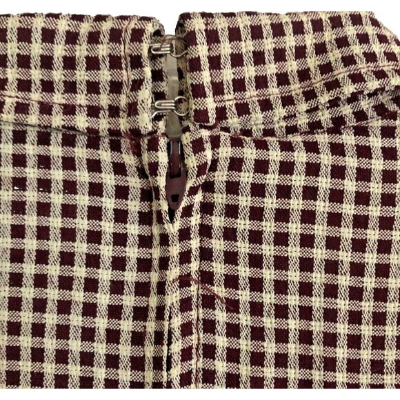 Stuart Allen Gingham Dress Womens Sz 8 VTG 70s USA Midi Vest Cottagecore Pockets - Picture 15 of 15